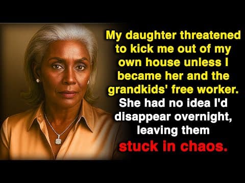 My daughter said she'd kick me out if I didn't become her unpaid worker! thumbnail