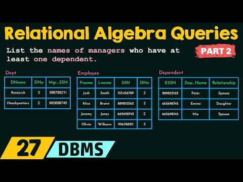 Relational Algebra Queries (Part 2) thumbnail