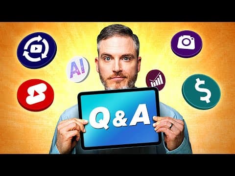 YouTube Tips and Strategy Q&A w/ Sean Cannell thumbnail