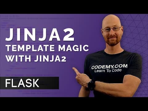 How To Use Python On A Web Page With Jinja2  - Flask Fridays #2 thumbnail
