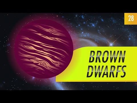 Brown Dwarfs: Crash Course Astronomy #28 thumbnail