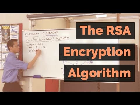 The RSA Encryption Algorithm (1 of 2: Computing an Example) thumbnail