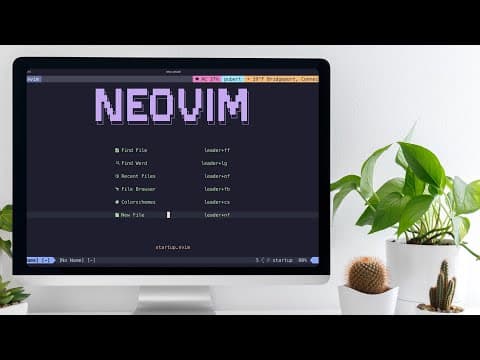 A BEAUTIFUL neovim config with Lazy | FREE COURSE // EP 2 thumbnail