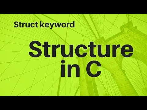 Structure in C | Struct Keyword thumbnail