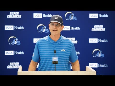 Jim Harbaugh On Justin Jefferson & Vikings | LA Chargers thumbnail