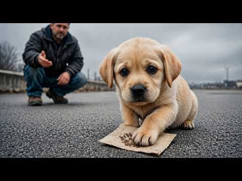 They left a Labrador puppy to freeze with a note on her paw — what it said broke me thumbnail
