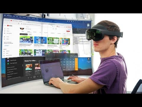 I REPLACED My Laptop With A Virtual Reality Headset (Meta Quest Pro) thumbnail