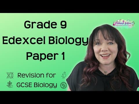 Grade 9 | Edexcel GCSE Biology Paper 1 | whole paper revision thumbnail