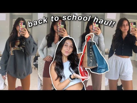 BACK TO SCHOOL HAUL *fall haul* (try-on) thumbnail