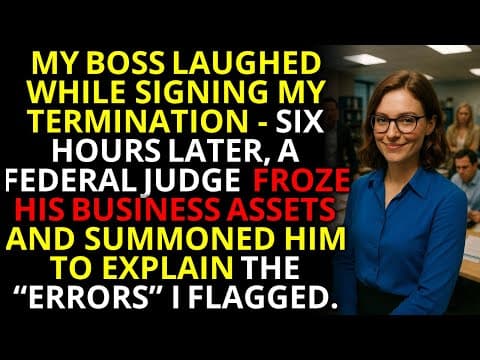 He Laughed While Firing Me - 6 Hours Later, a Federal Judge Froze His Assets 💼 | #OfficeRevenge thumbnail