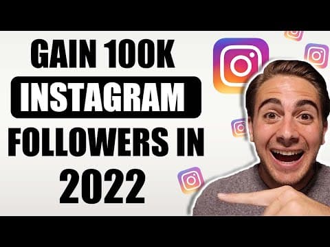 HOW TO GAIN INSTAGRAM FOLLOWERS ORGANICALLY IN 2022 (GROW FROM 0-100K FOLLOWERS FAST!) thumbnail