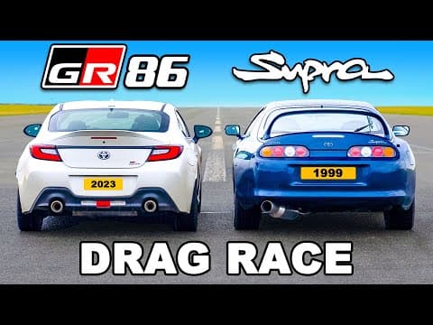 Which Is Faster: Toyota GR86 or Mk4 Supra Drag Race? thumbnail