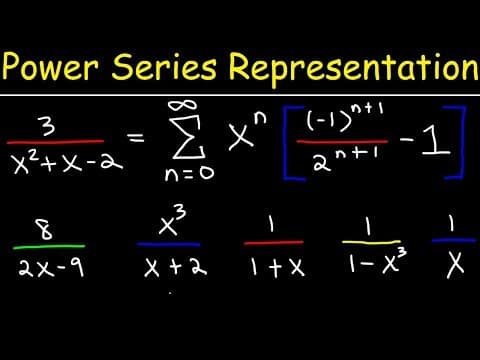 Power Series - Representation of Functions - Calculus 2 thumbnail