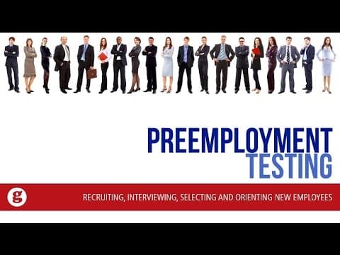 Preemployment Testing thumbnail