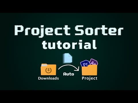 Project Sorter for Premiere Pro and After Effects Tutorial thumbnail