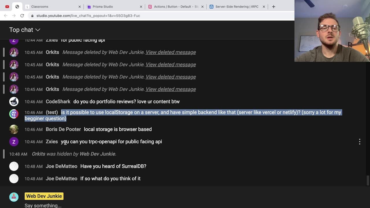 YouTube video player