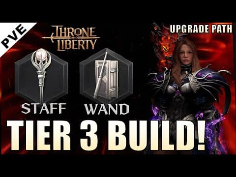 Throne & Liberty - This Class does Everything: High Damage, Self Sustain & Heals - Staff Wand Build! thumbnail