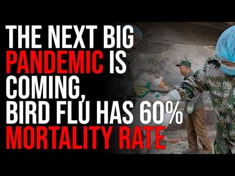 The Next Big Pandemic Is COMING, Bird Flu Has 60% MORTALITY RATE & IS INFECTING MAMMALS thumbnail