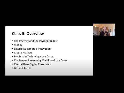 Class 5: Blockchain Technology & Cryptocurrencies thumbnail