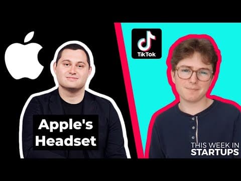 Apple AR headset scoops with Mark Gurman + Campbell Baron: Gen Z startup content creator | E1366 thumbnail
