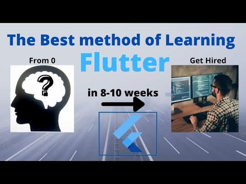How to Learn Flutter Fast and Get Hired [2022] Best Method of Learning Flutter | Step by Step Guide thumbnail