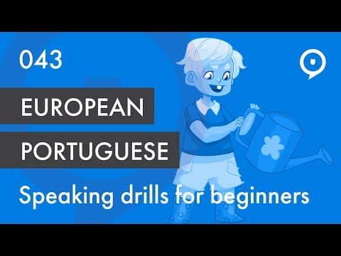 Learn European Portuguese (Portugal) - basic drill for beginners (ele, ela) thumbnail