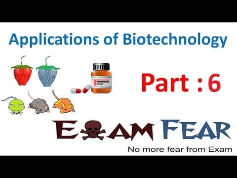 Biology Biotechnology Applications part 6 (Biotechnology in Medicine) class 12 XII thumbnail