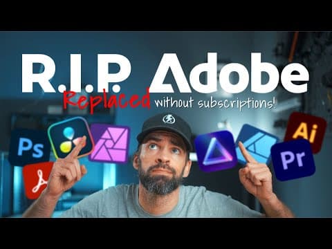 I Replaced ALL my ADOBE APPS with these [free or cheaper] Alternatives! thumbnail