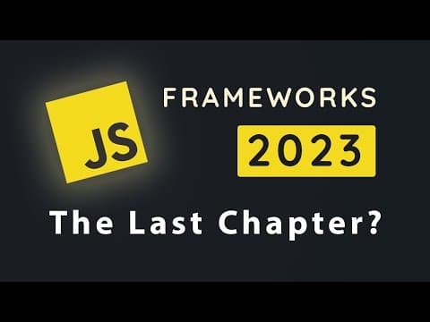 The past, current state & future of JavaScript frameworks thumbnail