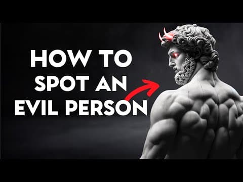 5 Signs You're Dealing With An Evil Person | Stoicism thumbnail