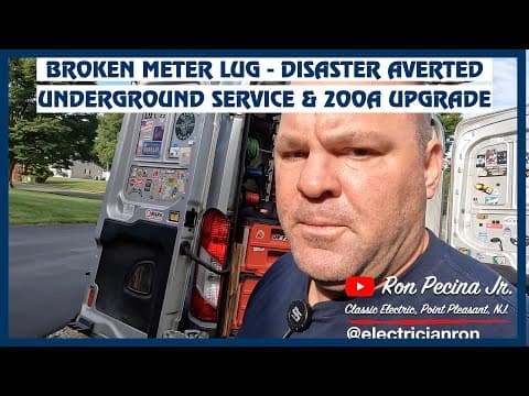 From Breakdown to Breakthrough: Fixing a Broken Meter Lug and Upgrading to a 200 Amp Service thumbnail