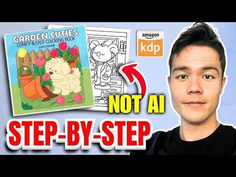 How to Create a Coloring Book WITHOUT AI for Amazon KDP (Step-By-Step) thumbnail