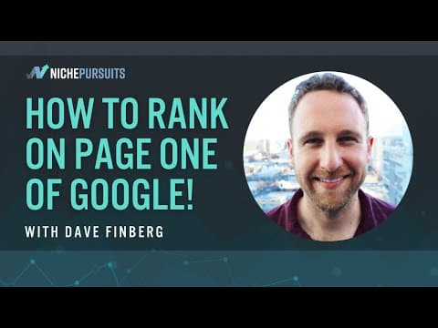 Dave Finberg On How To Rank On Page One Of Google! thumbnail