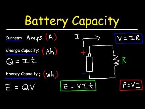 Battery Capacity - Amp-Hours, mAh, and Watt-Hours thumbnail
