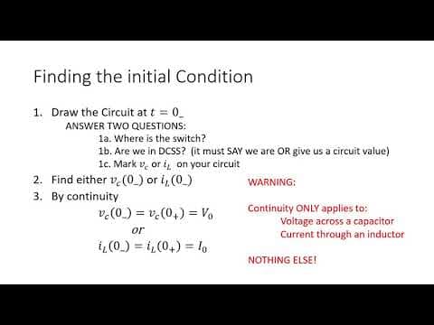 1st Order initial conditions in switched circuits thumbnail