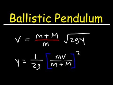 Ballistic Pendulum - Conservation of Momentum thumbnail