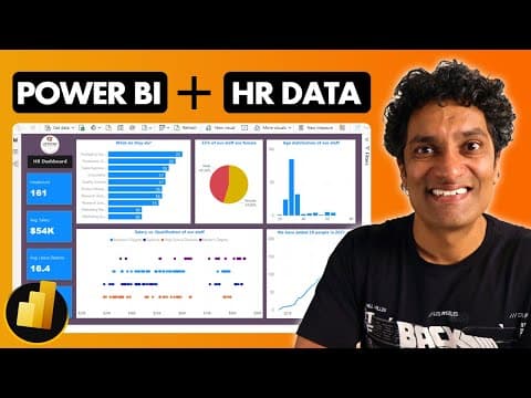 HR Data Analytics & Awesome Dashboard with Power BI 💡: End-to-End Project thumbnail