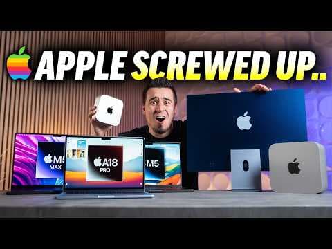 OOPS.. Apple Leaked ENTIRE M5 Mac Lineup & Release Dates! thumbnail