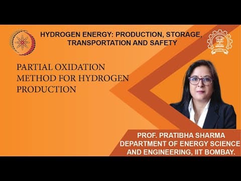 Lecture 09: Partial Oxidation Method for Hydrogen Production thumbnail