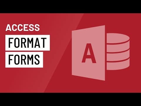 Access: Formatting Forms thumbnail