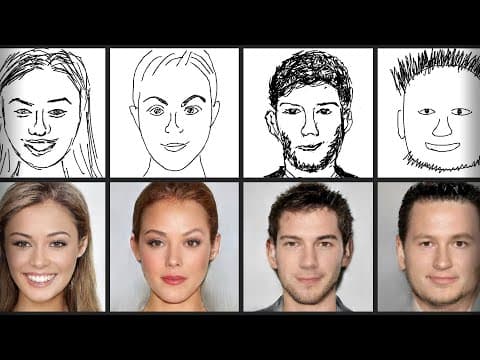 This AI Creates Human Faces From Your Sketches! thumbnail