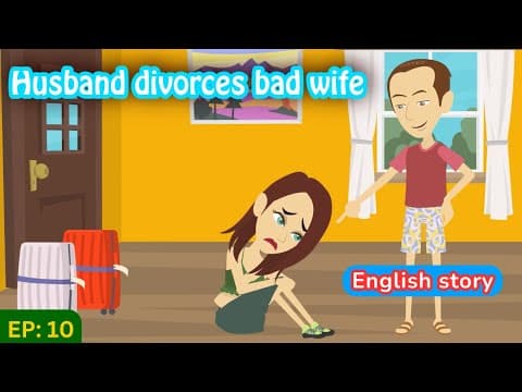 Bad wife part 10 | English Story | Learn English | Animated story | Learn English with Kevin thumbnail