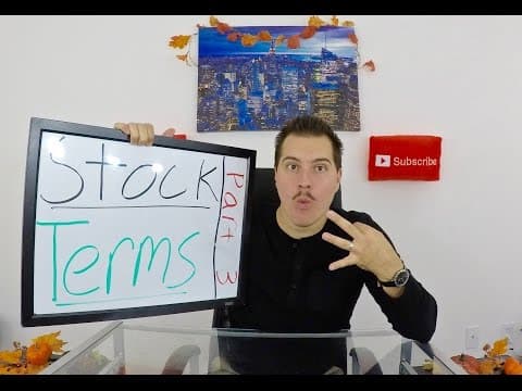 Stock Market Terminology every Investor MUST KNOW! - Part 3 thumbnail