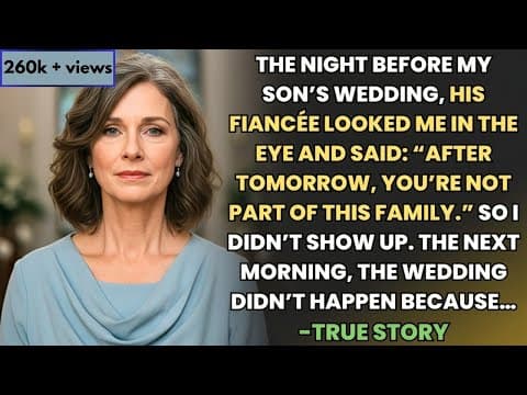 HER TRUE STORY FROM NEW YORK 👵💔 This Mother Was Told Not to Attend Her Son’s Wedding thumbnail