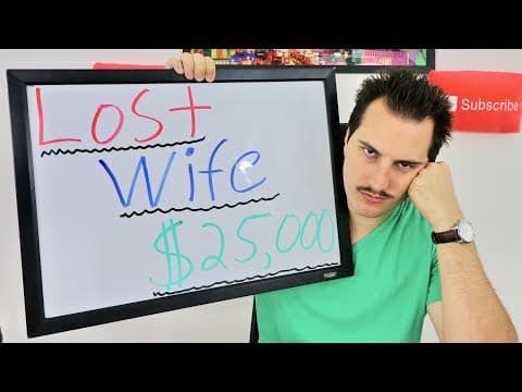 LOST MY WIFE $25,000 STOCK MARKET TRADING thumbnail