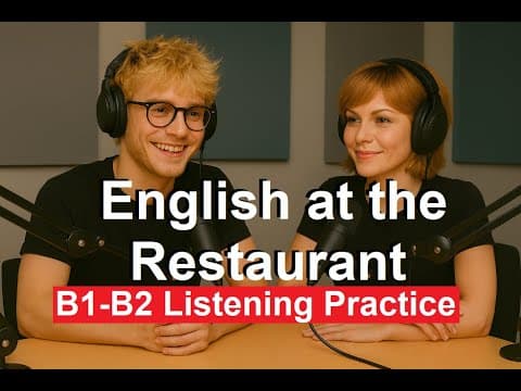 English at the Restaurant 🍽️🍝 • Conversations 💬🎧 for B1–B2 thumbnail