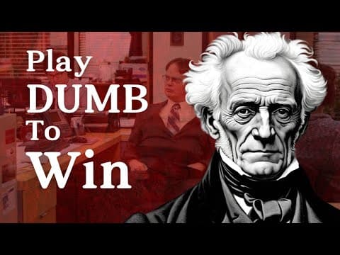 You'll NEVER want to be SMART ever again: Schopenhauer's Secret thumbnail