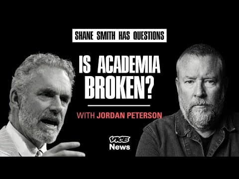 Jordan Peterson on Academia, the New Right & Saving the West | Shane Smith Has Questions  |Vice News thumbnail