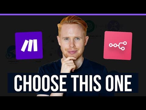 Which AI Agent Platform Is Better, n8n or Make? thumbnail
