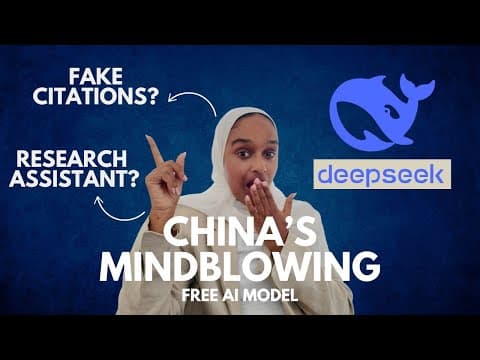 How To Use DeepSeek AI For Research - It's Terrifyingly Smart | Better Than ChatGPT? thumbnail